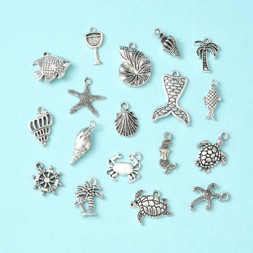 Zinc Alloy Pendants antique silver color plated DIY Sold By Bag