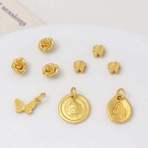 Brass Jewelry Pendants gold color plated DIY nickel lead & cadmium free Sold By PC