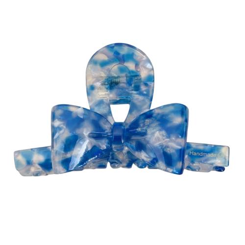 Haar Claw Clips, Acetaatblad, Strik, mode sieraden, meer kleuren voor de keuze, 95x45mm, Verkocht door PC