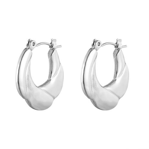 Acier inoxydable Levier Retour Earring, Acier inoxydable 304, Placage, pour femme, plus de couleurs à choisir, 22.80x22.70mm, Vendu par paire