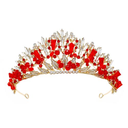 Tiaras, liga de zinco, feito à mão, joias de moda & para mulher & com strass, Mais cores pare escolha, vendido por PC