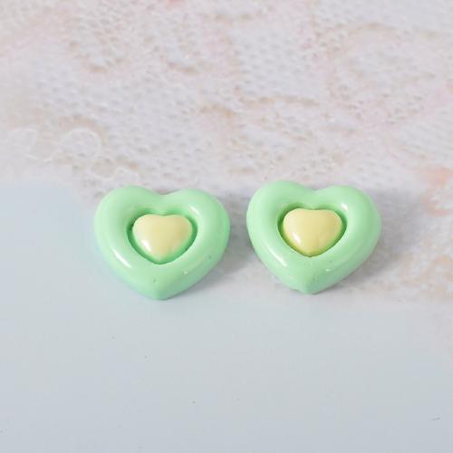 Mobile Phone DIY Decoration Resin Heart enamel Sold By Bag