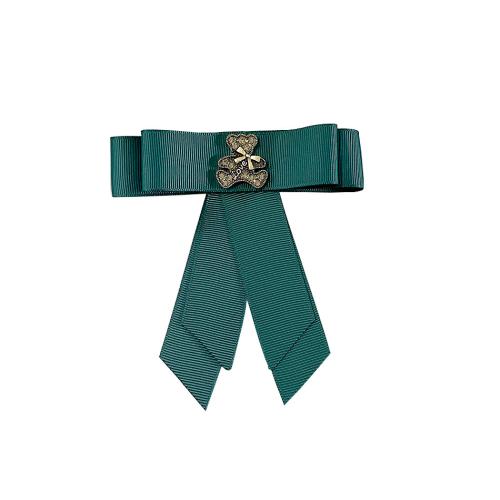 Gallér bross, Grosgrain Ribbon, -val Cink ötvözet, kézi, a nő & strasszos, több színt a választás, Által értékesített PC