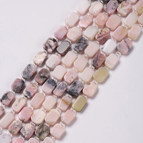 Gemstone šperky Korálky, Černý pruh Rhodochrosite Stone, Obdélník, módní šperky & DIY, smíšené barvy, 12mm, Prodáno za Cca 38 cm Strand