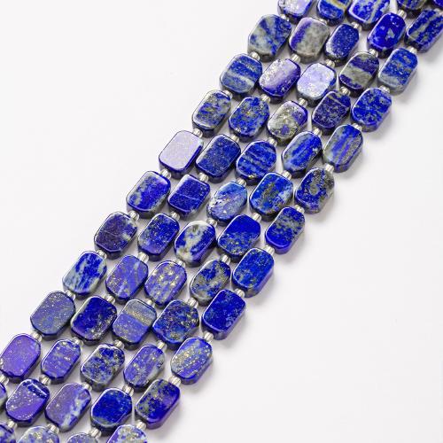 Lapis Lazuli Pärlor, Rektangel, mode smycken & DIY, lapislazulien, 10x13mm, Såld Per Ca 38 cm Strand