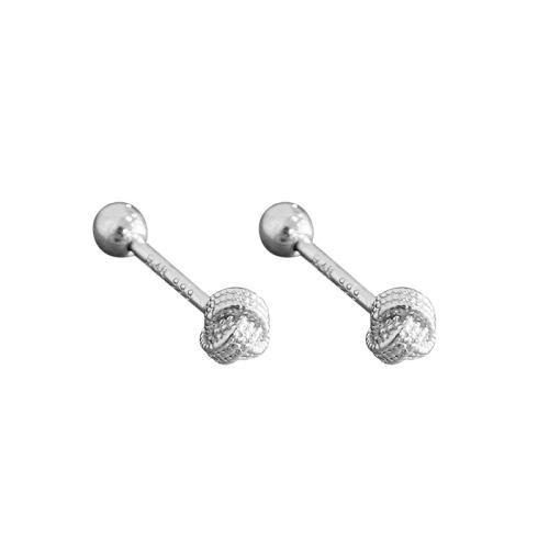 925 sterling zilver Stud Earring, geplatineerd, verschillende grootte voor keus & voor vrouw, Verkocht door pair