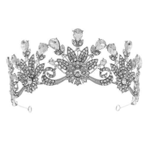 Tiaras, liga de zinco, joias de moda & para mulher & com strass, vendido por PC