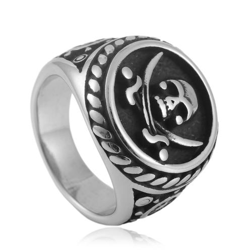 Anillo de dedo de acero inoxidable, acero inoxidable 304, pulido, Joyería & diverso tamaño para la opción & para hombre, más colores para la opción, width 20mm, Vendido por UD