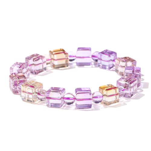 Ametrine pulseira, Quadrado, feito à mão, tamanho diferente para a escolha & para mulher, comprimento Aprox 7-8 inchaltura, vendido por PC