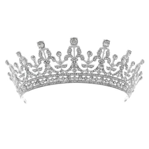 Tiaras, liga de zinco, joias de moda & para mulher & com strass, Mais cores pare escolha, vendido por PC