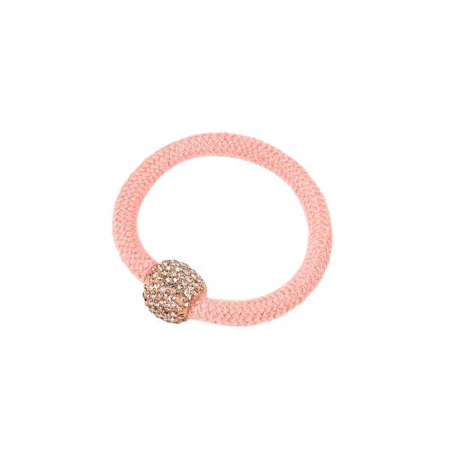 Hair Elastic, Klud, strik, for kvinde & med rhinestone, flere farver til valg, Solgt af PC