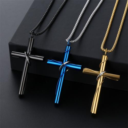 Nerezová ocel Cross Přívěsky, 304 Stainless Steel, Kříž, různé styly pro výběr, více barev na výběr, Prodáno By PC