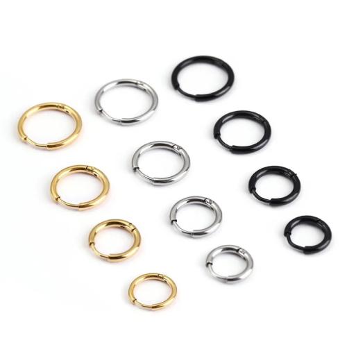 Stainless Steel Lever Terug Earring, 304 roestvrij staal, plated, uniseks & verschillende grootte voor keus, meer kleuren voor de keuze, Verkocht door PC