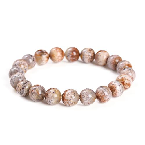 Cuarzo natural Pulsera, Esférico, hecho a mano, unisexo & diverso tamaño para la opción, longitud aproximado 7-9 Inch, Vendido por UD