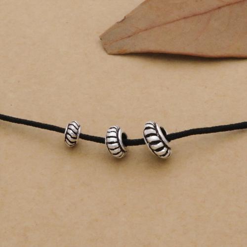 Spacer Kralen Sieraden, 925 sterling zilver, DIY & verschillende grootte voor keus, Verkocht door PC