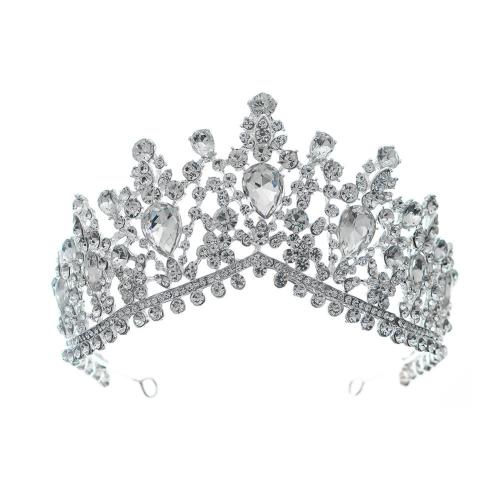 Tiaras, liga de zinco, joias de moda & para mulher & com strass, Mais cores pare escolha, vendido por PC