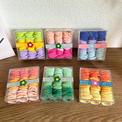 Elástica Faixa de Cabelo, roupa, feito à mão, Menina, Mais cores pare escolha, 20mm, 90PCs/box, vendido por box