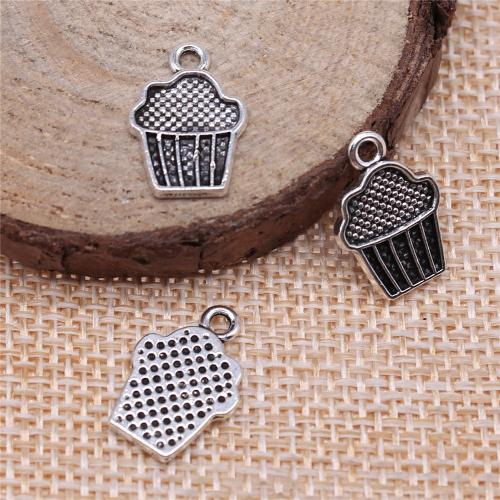 Zinc Alloy Pendants Cake antique silver color plated vintage & fashion jewelry & DIY Sold By PC