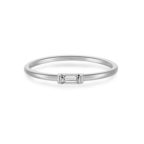 Zircon cubique Micro Pave Sterling Silver Rings, argent sterling 925, Placage, normes différentes pour le choix & pavé de micro zircon & pour femme, plus de couleurs à choisir, Vendu par PC