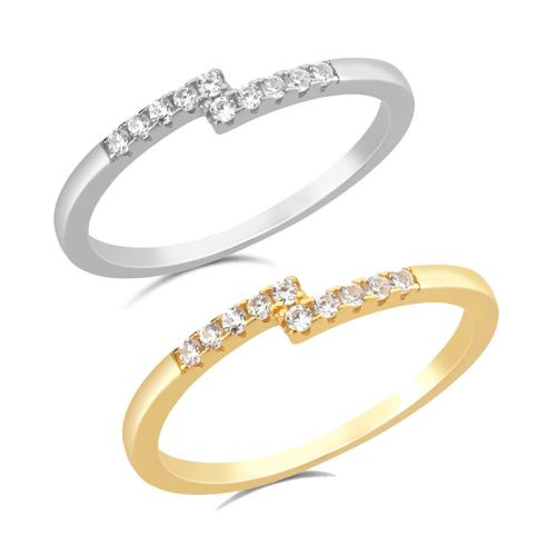 Zircon cubique Micro Pave Sterling Silver Rings, argent sterling 925, Placage, normes différentes pour le choix & pavé de micro zircon & pour femme, plus de couleurs à choisir, Vendu par PC