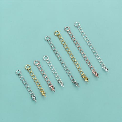 Argent sterling 925 chaîne d'extension, DIY & normes différentes pour le choix, plus de couleurs à choisir, Vendu par PC