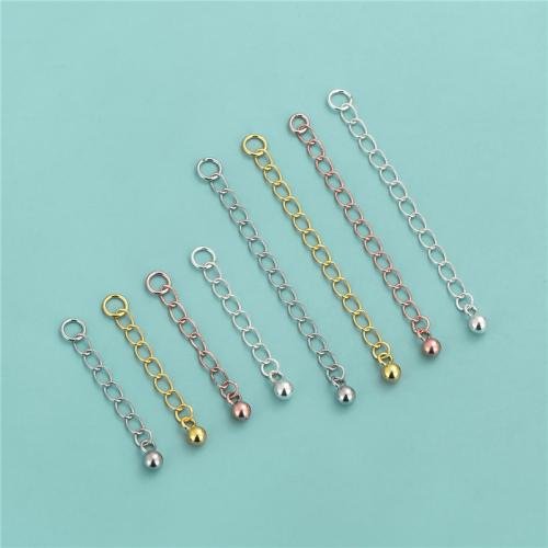 Argent sterling 925 chaîne d'extension, DIY & normes différentes pour le choix, plus de couleurs à choisir, Vendu par PC