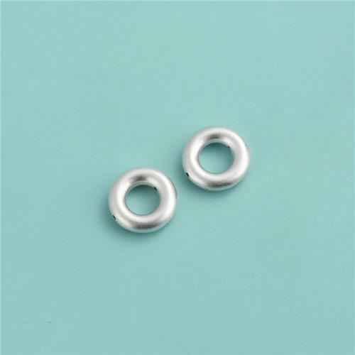 925 sterling zilver Connector, Donut, DIY & hol, 11.90x3.20mm, Binnendiameter:Ca 5.6mm, Verkocht door PC