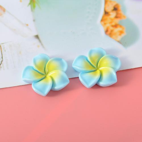 Mobile Phone DIY Decoration Resin Frangipani enamel Sold By Bag