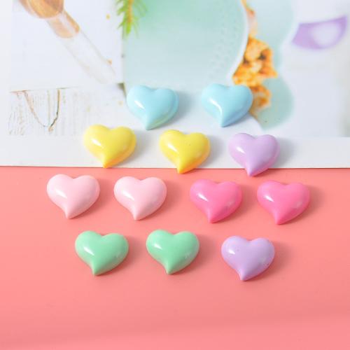 Mobile Phone DIY Decoration Resin Heart enamel Sold By Bag