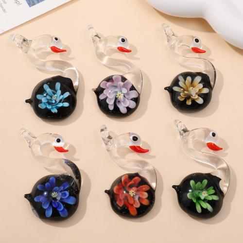 Fashion Lampwork Pendants Swan fashion jewelry & DIY Sold By PC