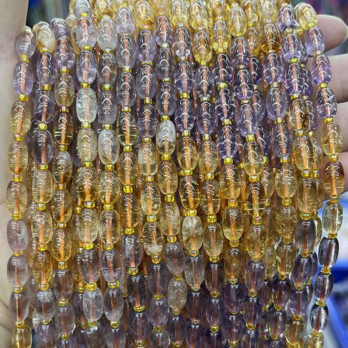 Natuurlijke Amethyst kralen, Amethist, met Citrien, Emmer, mode sieraden & DIY, gemengde kleuren, Length about 6-10mm, Per verkocht Ca 38 cm Strand