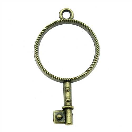 Zinklegering Key Hangers, Zinc Alloy, Sleutel, plated, Vintage & mode sieraden & DIY & hol, meer kleuren voor de keuze, 46x25mm, Verkocht door PC