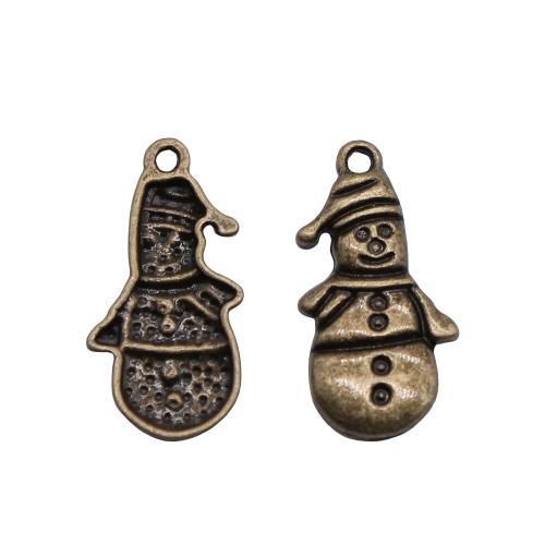 Zinc Alloy Pendants Snowman plated vintage & fashion jewelry & DIY Sold By PC