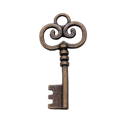 Zinklegering Key Hangers, Zinc Alloy, Sleutel, plated, Vintage & mode sieraden & DIY, meer kleuren voor de keuze, 41x19mm, Verkocht door PC