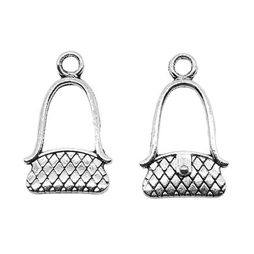 Zinc Alloy Handbag Pendants antique silver color plated vintage & fashion jewelry & DIY Sold By PC