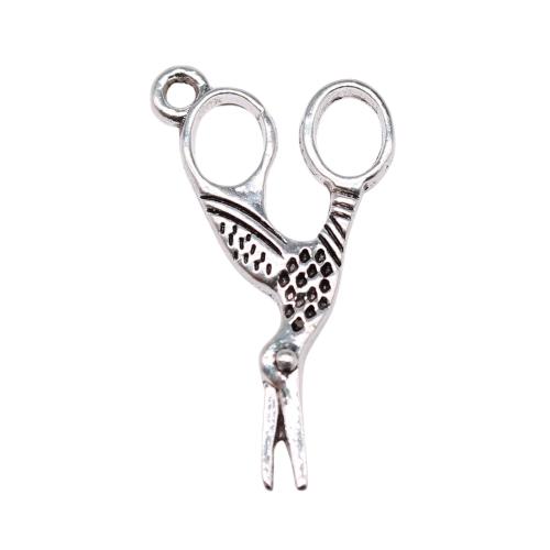 Zinc Alloy Scissors Pendants antique silver color plated vintage & fashion jewelry & DIY Sold By PC