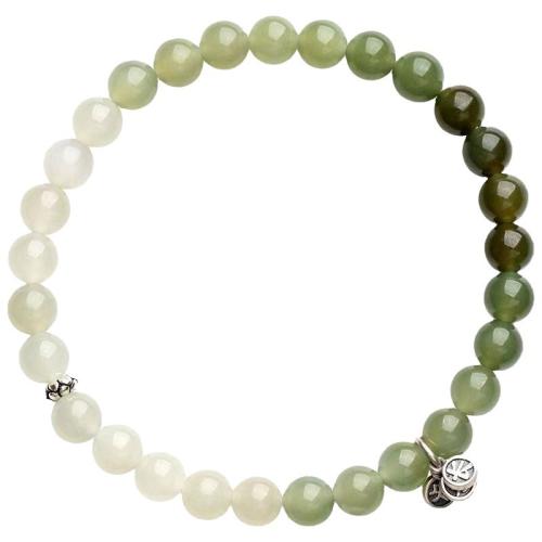 Hetian Jade Bracelet, le Sinc Alloy, unisex & stíleanna éagsúla do rogha, Fad Thart 6-8 Inse, Díolta De réir PC