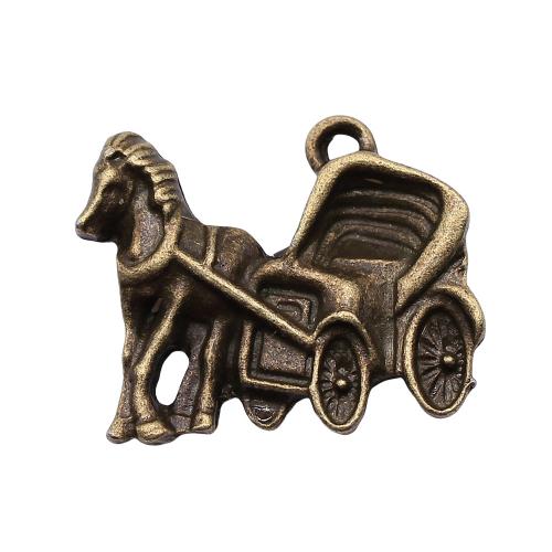 Køretøj Shaped Zinc Alloy Pendler, Transport, antik bronze farve forgyldt, Vintage & mode smykker & du kan DIY, 17x22mm, Solgt af PC