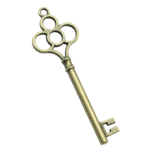 Zinklegering Key Hangers, Zinc Alloy, Sleutel, plated, Vintage & mode sieraden & DIY, meer kleuren voor de keuze, 54x18mm, Verkocht door PC