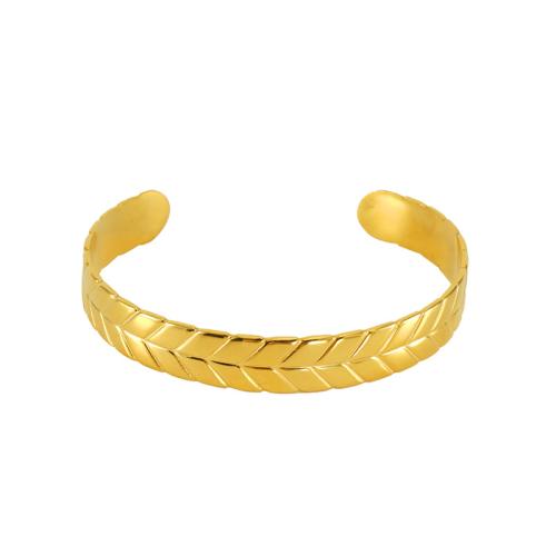 Nerūdijančio plieno Bangle, 304 Nerūdijantis plienas, padengtą, moters, aukso, Pardavė PC