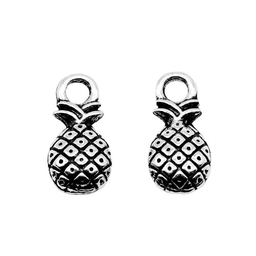 Zinc Alloy Fruit Shape Pendants Pineapple antique silver color plated vintage & fashion jewelry & DIY Sold By PC