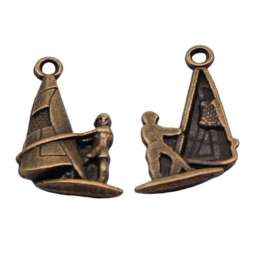 Køretøj Shaped Zinc Alloy Pendler, antik bronze farve forgyldt, Vintage & mode smykker & du kan DIY, 22x14mm, Solgt af PC