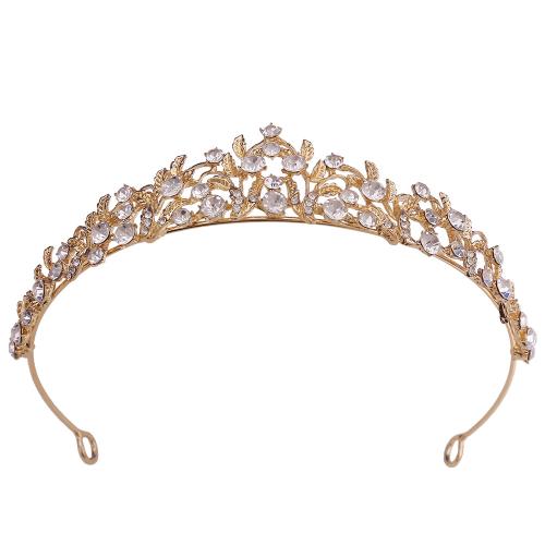 Diadema, lega in zinco, gioielli di moda & per la donna & con strass, nessuno, diameter 145mm, height 31mm, Venduto da PC