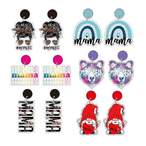 Acrylic Jewelry Earring fashion jewelry & for woman Sold By Pair