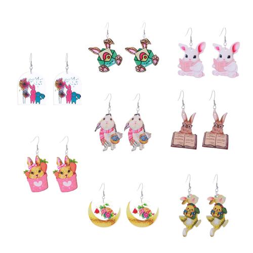 Easter Jewelry Acrylic printing fashion jewelry & for woman Sold By Pair