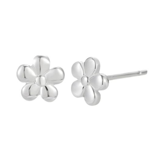 Sterling Silver Jewelry orecchino, 925 argento sterlina, Petali, per la donna, argento, Venduto da coppia