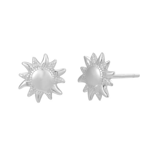 925 Sterling Silver Stud Earrings for woman silver color Sold By Pair