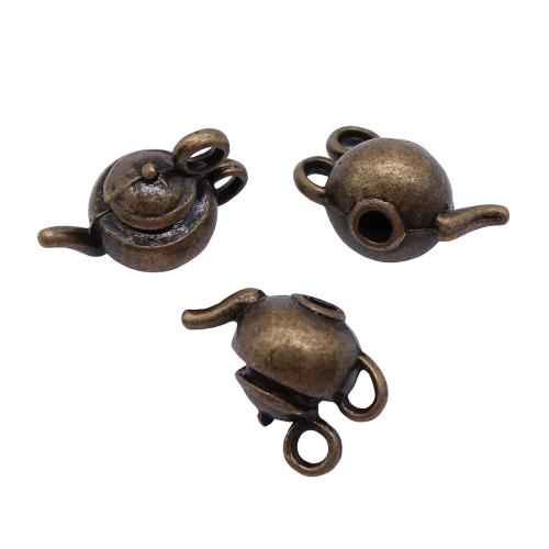 Zinc Alloy Pendler, Teapot, forgyldt, Vintage & mode smykker & du kan DIY, flere farver til valg, 18x13x10mm, Solgt af PC