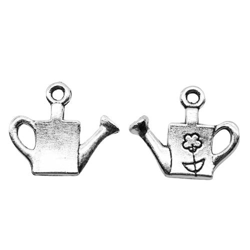 Zinc Alloy Pendants Teapot antique silver color plated vintage & fashion jewelry & DIY Sold By PC