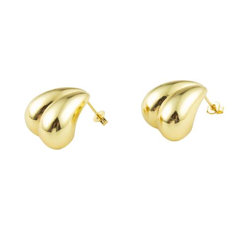 Brass Stud Earring high quality plated fashion jewelry & for woman Sold By Pair